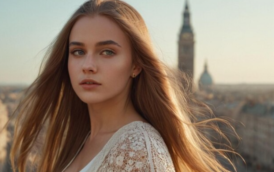 Female European and Asian models
